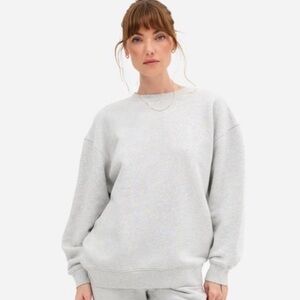 •MATE THE LABEL• ORGANIC FLEECE OVERSIZED SWEATSHIRT